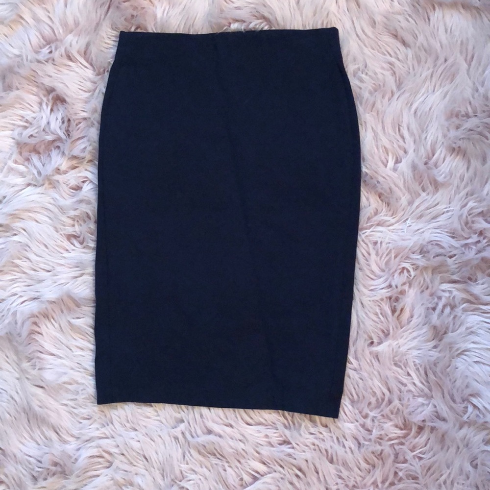 Navy Pencil Skirt